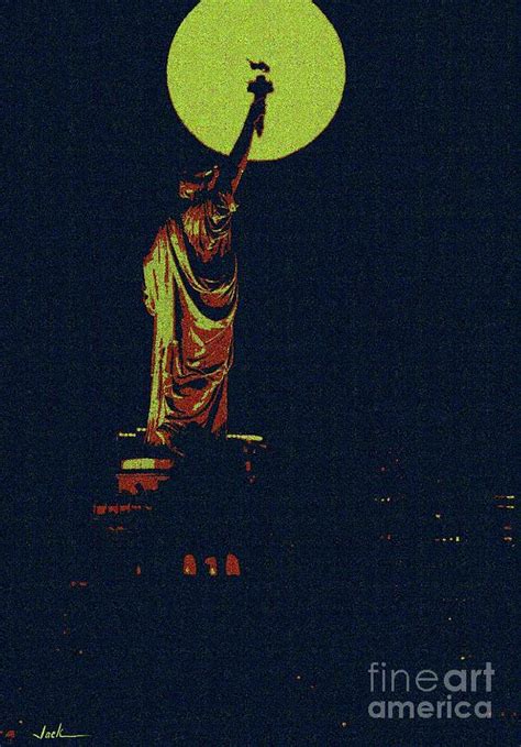 Lady Liberty Painting By Jack Bunds Pixels