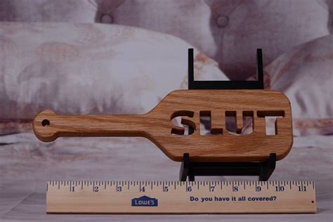 Wood Spanking Paddle SLUT Paddle BDSM Etsy