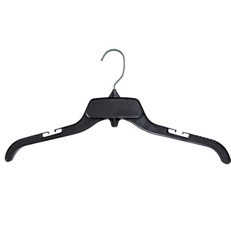 Hanger Central Recycled Black Heavy Duty Plastic Shirt Hangers With