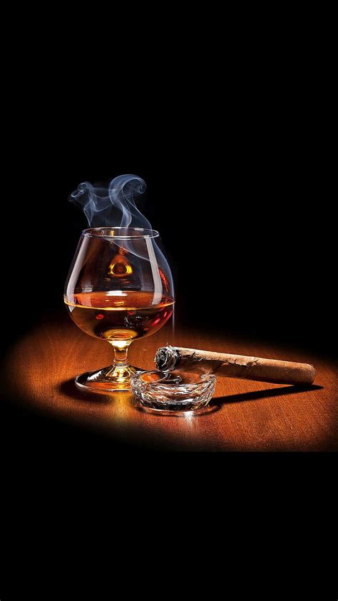 1366x768px 720p Free Download Cigar And Brandy Hd Phone Wallpaper