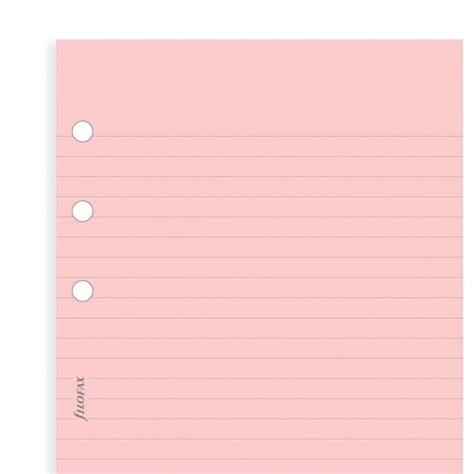 Pink Ruled Notepaper