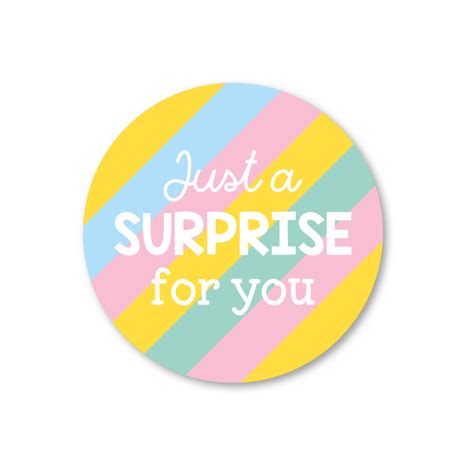 Just A Surprise For You 5 Ronde Stickers Kopen