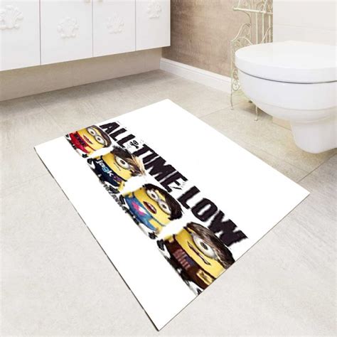 All Time Low Minion Bath Rugs Coverszy