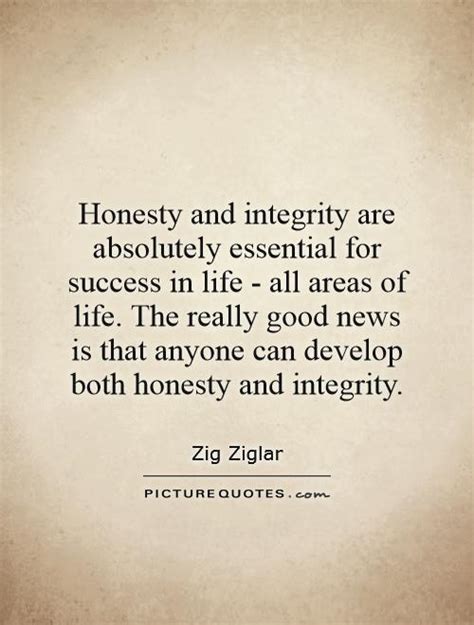 Honesty And Integrity Are Absolutely Essential For Success In