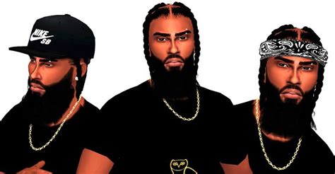 Ebonix Man Down Sims 4 Black Hair Sims Hair Sims 4 Beard