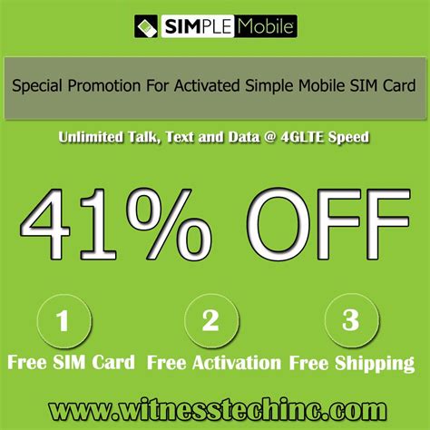 Simple Mobile Sim Card Activation 2021 Card Template
