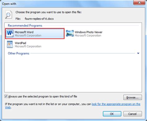 How To Change Default Program Opening Outlook Attachment