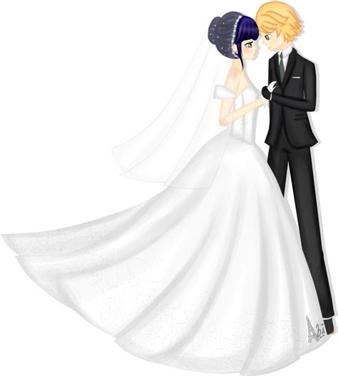 Marinette, luka, and adrien look so cute in this style! Miraculous Ladybug Marinette And Adrien Wedding - Get Images