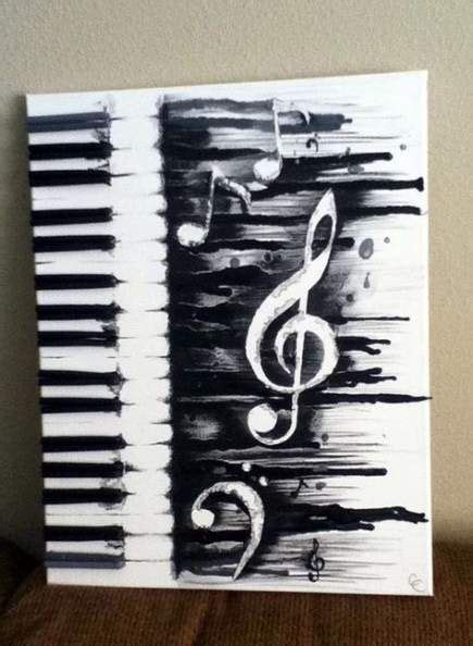 61 Trendy Painting Ideas Music Diy Canvas Music Painting Canvas