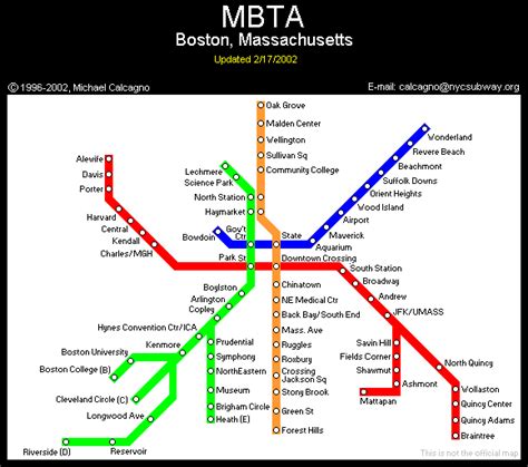 Mbta Rapid Transit Route Map