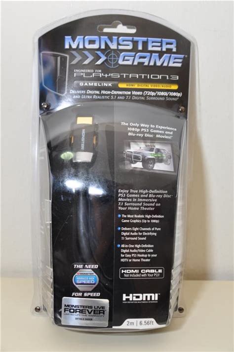 Monster Gamelink Hdmi Cable For Ps New