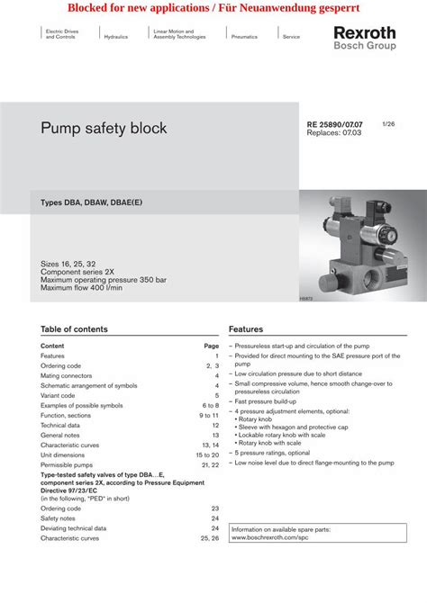 Pdf Pump Safety Block 1 2 4 · Pump Safety Block Types
