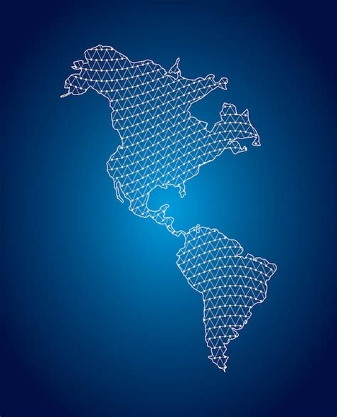 Mapa De América Latina Vector Premium