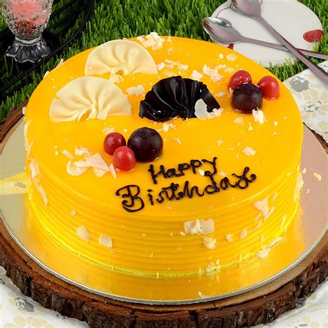 Exotic Mango Birthday Cake 1 Kg Cakes For Birthday