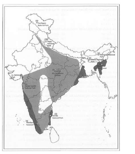 On The Given Outline Map Of India Label The Following I Areas