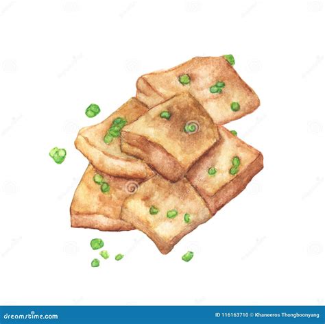 Tofu On White Background Vector Flat Illustration