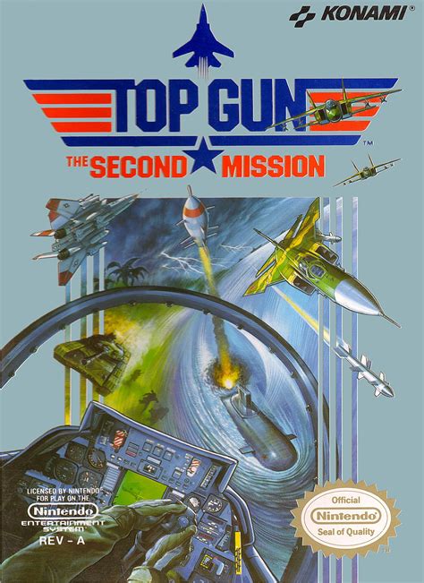 Top Gun The Second Mission Video Game Box Art Id 28481 Image Abyss