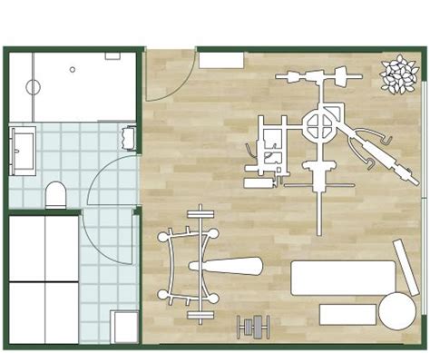 Efficient Fitness Gym Layout