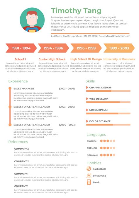 This Resume Template Is Great Starting Point For Your Next Campaign It