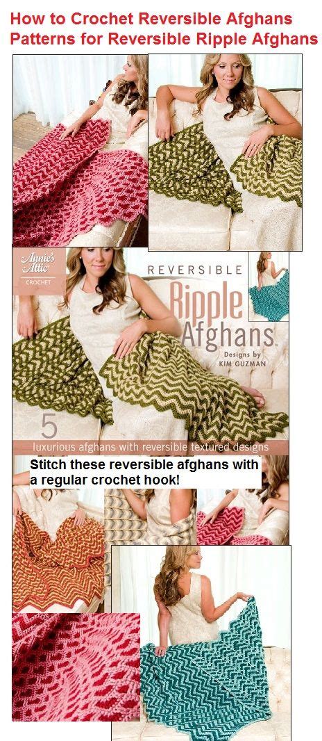 Reversible Ripple Afghans Crochet Patterns With A Regular Crochet Hook