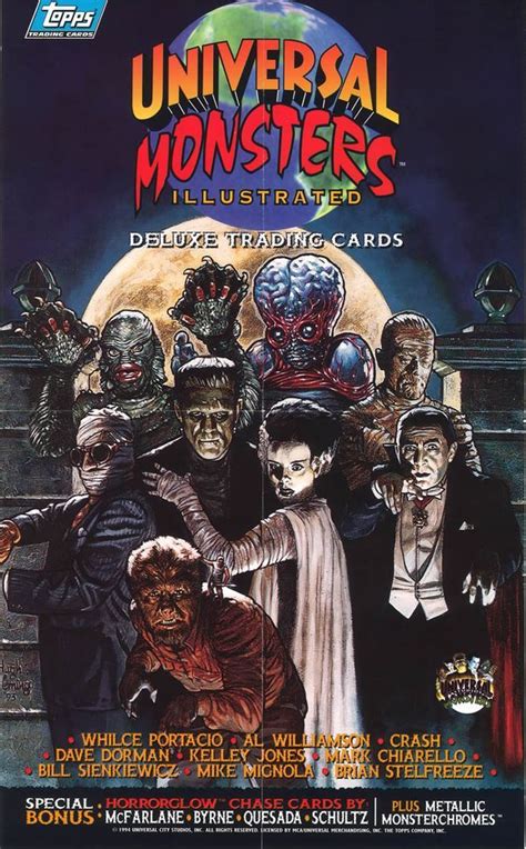 An Advertisement For Universal Monsters From The S S Featuring Zombies And Other Characters