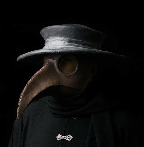 Traditional Brown Plague Doctor Mask And Hat Ministry Of Masks