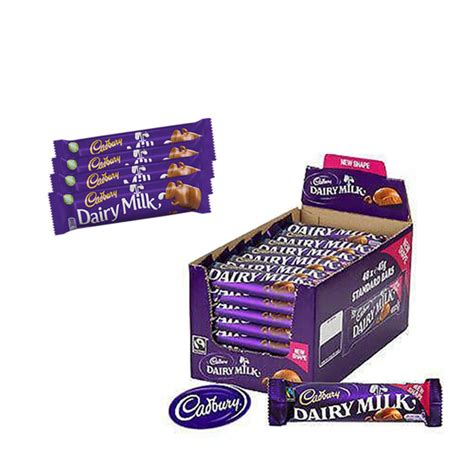 Place them in the freezer till the chocolate forms a hard. Cadbury Dairy Milk Chocolate Box (24 pcs) - Sahulat Bazar