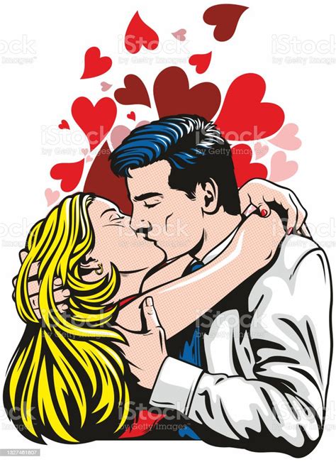 Loving Embrace Stock Illustration Download Image Now Couple Relationship Kissing Kissing