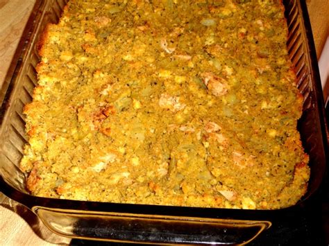 If you have cooked chicken that you've already shredded, this recipe is easy, and even if you don't you'll just have to cook your chicken and dump the ingredients. Chicken Dressing - Recipe Library - Shibboleth!