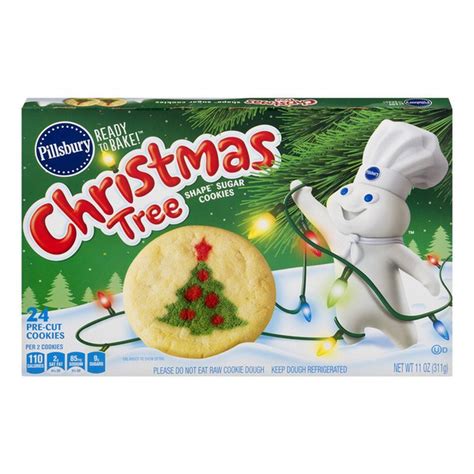 Pillsbury™ ready to bake ™ pre cut holiday sugar cookies. Pillsbury Ready to Bake! Christmas Tree Shape Sugar ...