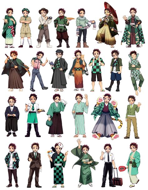 Tanjiro Outfits From Merchandise Collaboration Illustrations