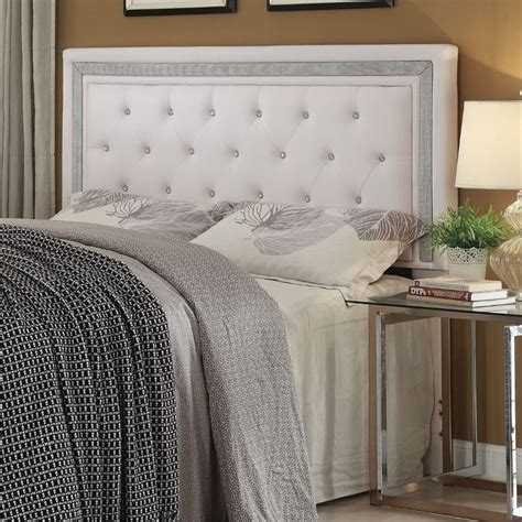 Coaster Andenne Faux Leather Full Queen Panel Headboard In White