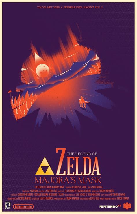 The Legend Of Zelda Majora S Mask Movie Poster Also See The Rest Of