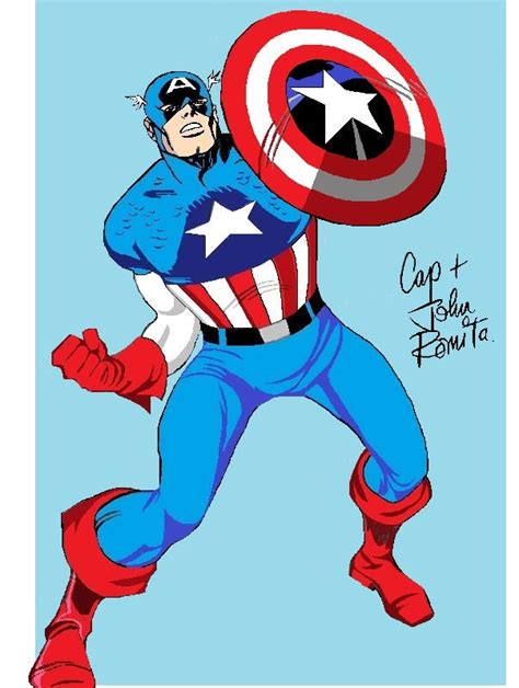 Captain America John Romita Sr Pc Art By 94beyond On Deviantart