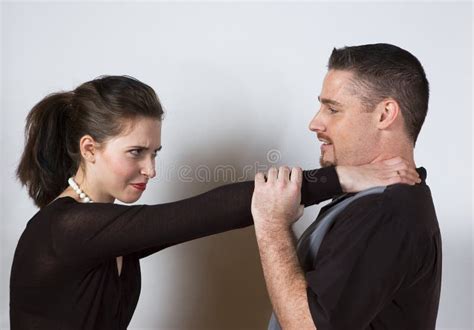 Choke Hold Stock Image Image Of Neck Hold Violent Woman 910161