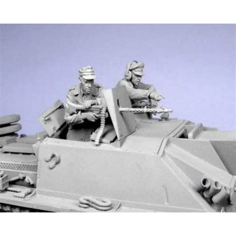 1 35 2pcs Resin Model Kit German Soldiers Tank Crew Ww2 Unpainted Model Fan Store