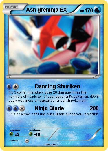 Pokemon card greninja & zoroark gx 025/055 rr (holo) japanese sm9a. Pokémon Ash greninja EX 32 32 - Dancing Shuriken - My Pokemon Card
