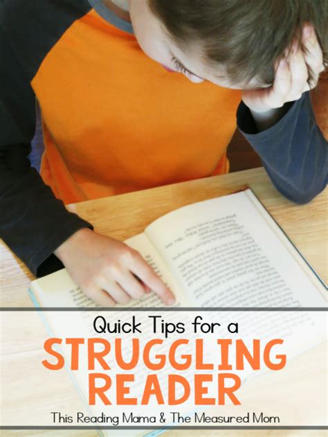 Quick Tips For Struggling Readers The Measured Mom