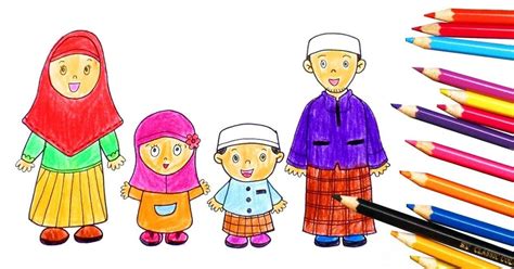 Lazimnya, gambar yang memberikan makna kepada diri seperti gambar keluarga, konvokesyen dan perkahwinan sering. Mewarnai Gambar Keluarga Bahagia