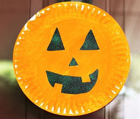 Paper Plate Pumpkin Craft So Easy Thriving Home