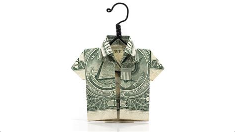 Dollar Money Dollar Bill Origami Shirt Holiday Money Doctor Coat