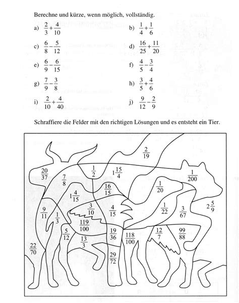 Fit mit den mathe übungen klasse 6 zum ausdrucken. Brüche Mathe Arbeitbletter Klasse 6 : Bruche - Wie man ...
