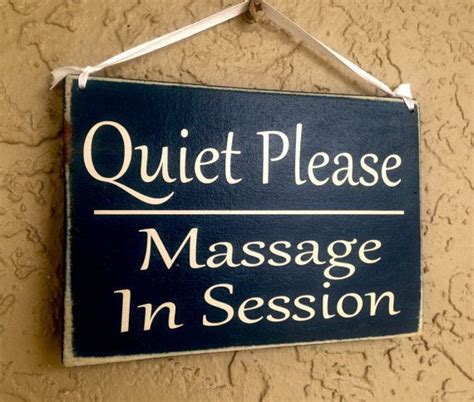 10x8 Quiet Please Massage In Session Do Not Disturb Salon Spa Office