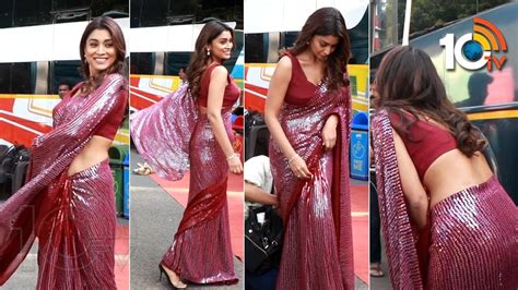 Shriya Saran Stunning Looks In Saree At Drishyam 2 Promotions 10tv Live Youtube