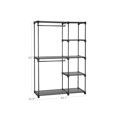These organizers typically contain cubbyholes for shoes, shelves for folded clothing, and space to hang long items such as dresses or expensive coats. Freestanding Closet Organizer - Closet Organizer | SONGMICS