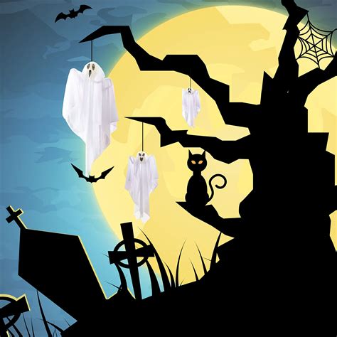 Joyin 3 Pack Halloween Party Decoration 255 Hanging Ghosts Cute