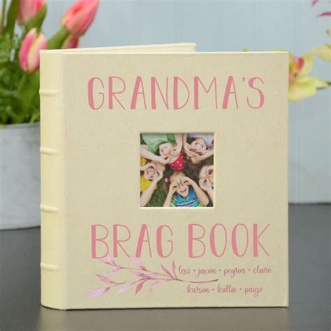 Grandmas Brag Book Personalized Photo Album Personalized Photo