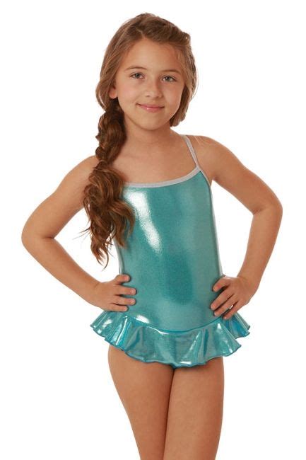 Cruz Frozen Blue Metallic Lame Skirted Girls Swimsuit Preorder