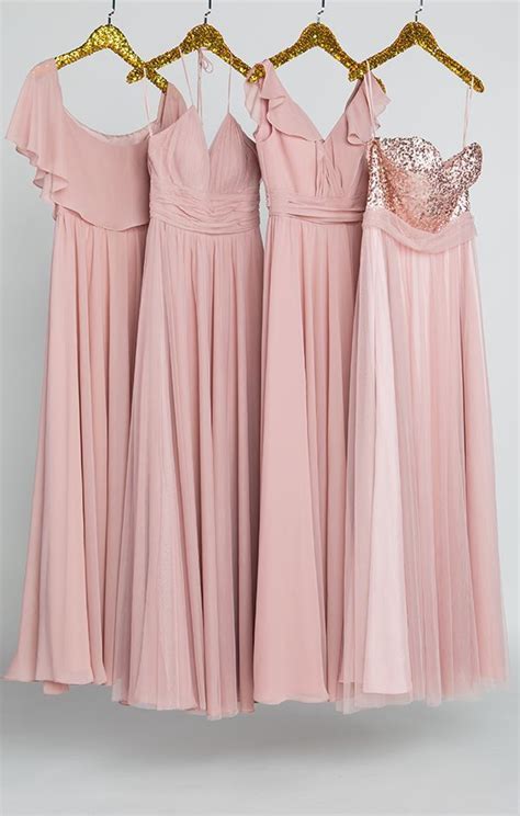 Dusty Rose Bridesmaid Dresses Dusty Pink Bridesmaid Dresses Chiffon