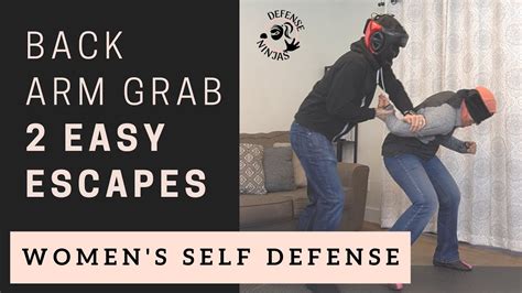 5 Arm Lock Behind Back Escape Womens Self Defense Youtube